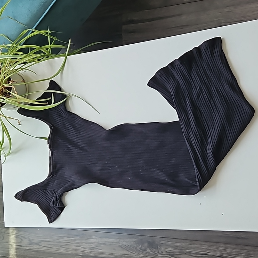 Black Midi Bodycon Dress | Medium | Fashion Nova | Flattering